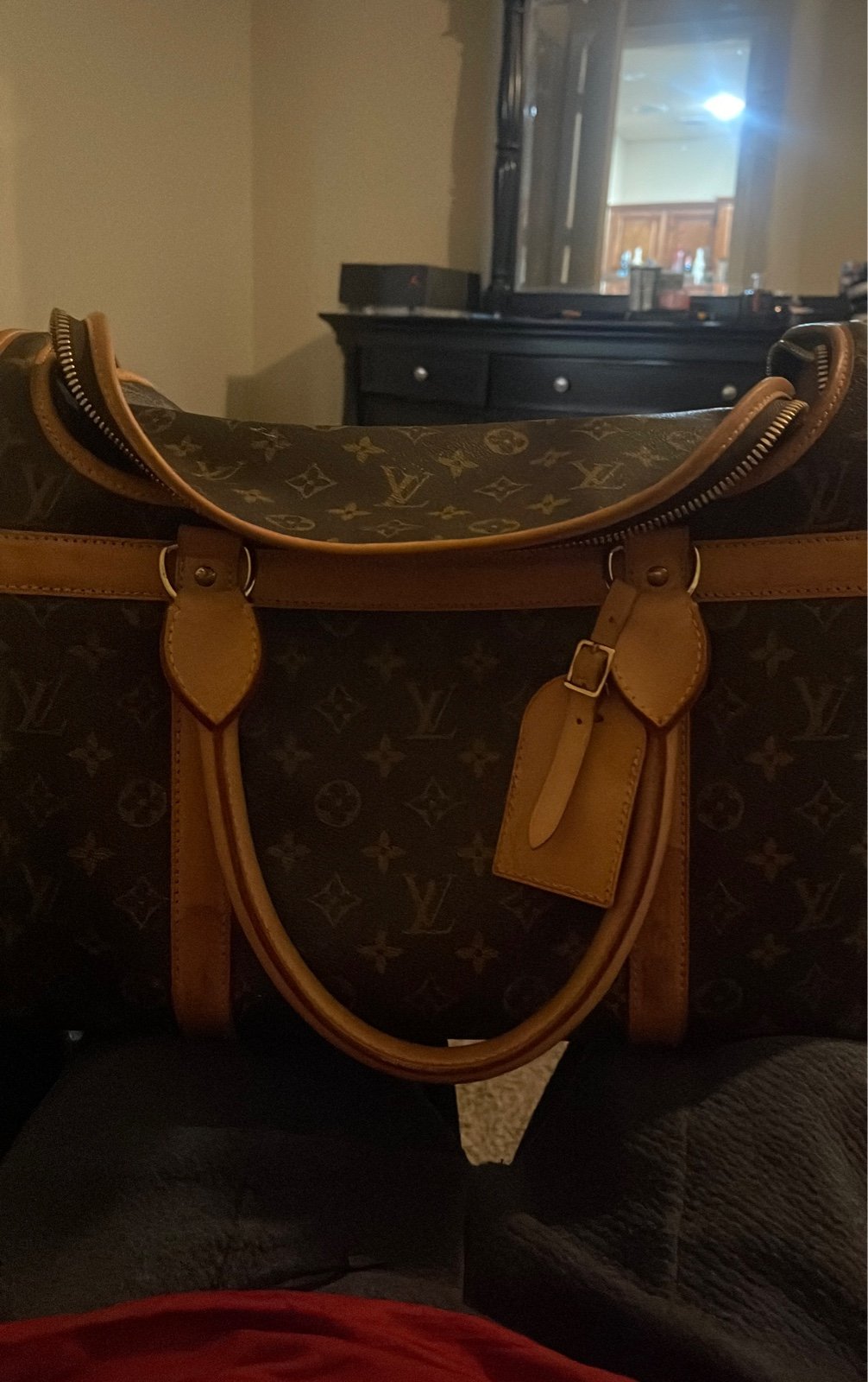 luggage bag louis vuitton dog carrier monogram 40 brown Louis Vuitton-dog-carrier-40-monogram-canvas luggage bag