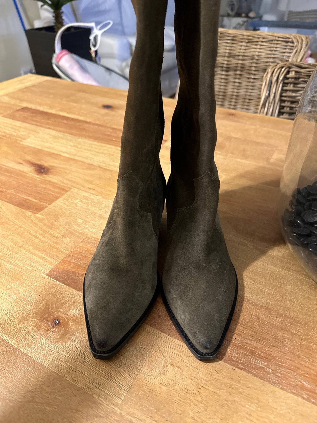 【関税込み】Isabel Marant ブルー デニム Miyako ブーツ ISABEL MARANT Miyako two-tone denim ankle boots | NET-A-PORTER