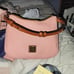 Dooney & Bourke Pale Pink Pebbled leather hobo and wristlet