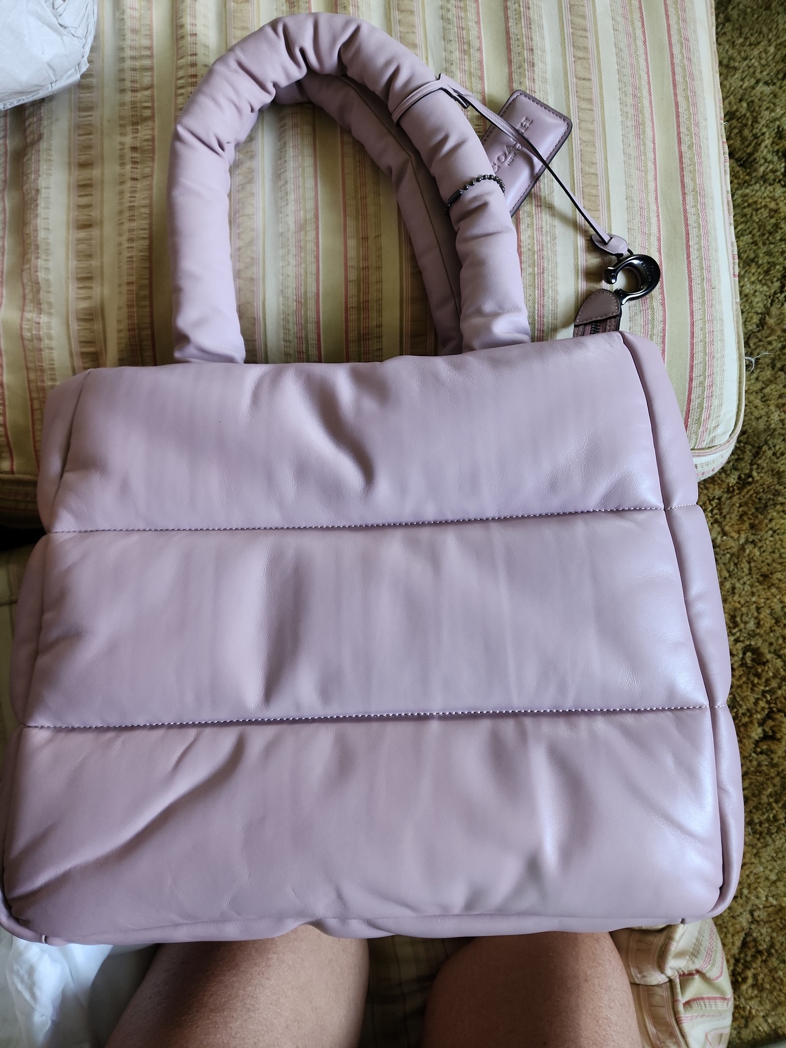 Extra Shoulder Bag Quilted Extra Large Puff Quilted Leather Coach