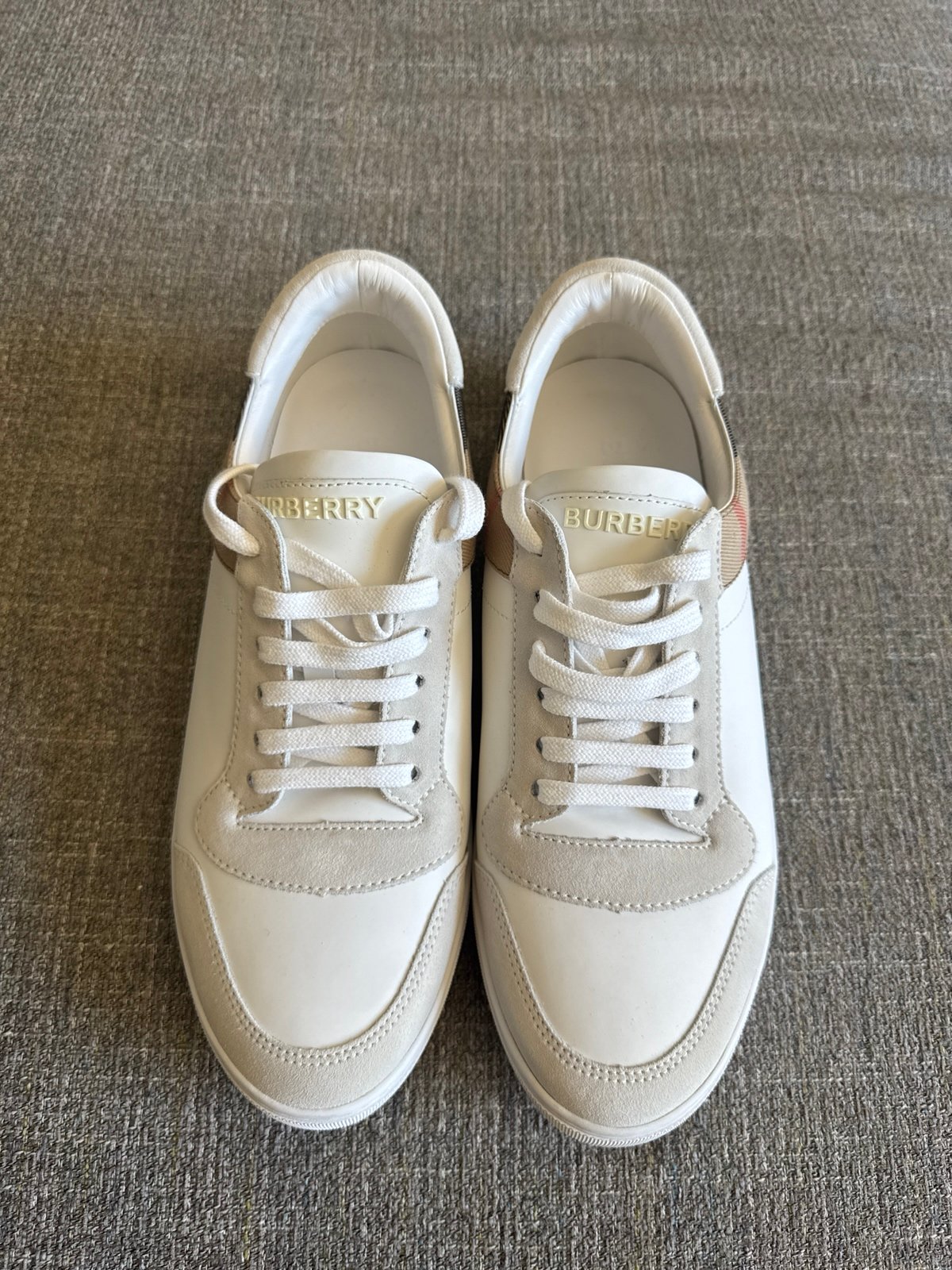 Burberry Multicolor Suede And Leather Sneakers
