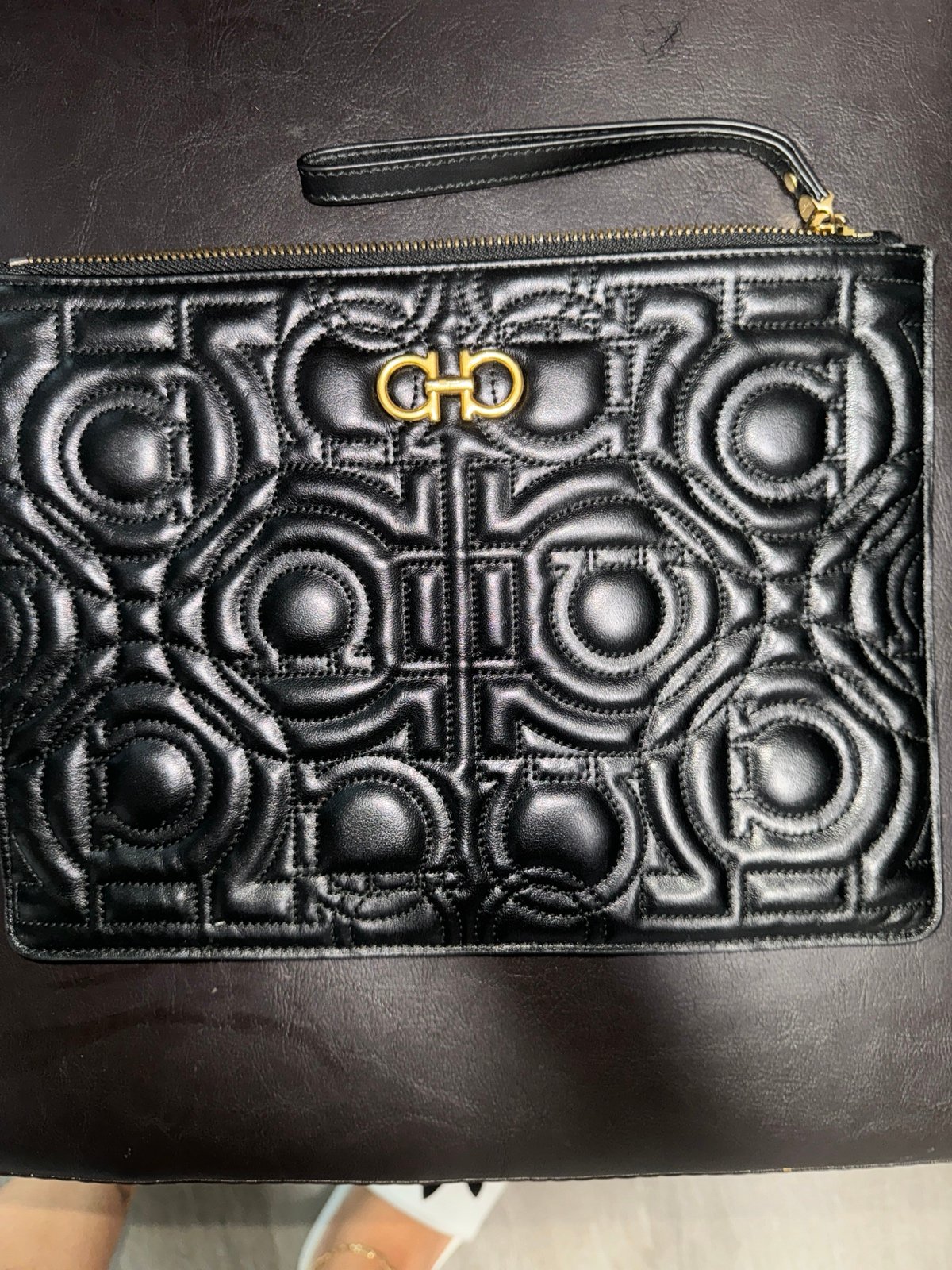 Authentic Salvatore Ferragamo Pochette Wristlet