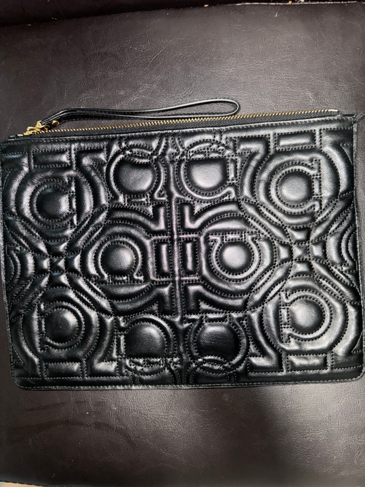 Authentic Salvatore Ferragamo Pochette Wristlet
