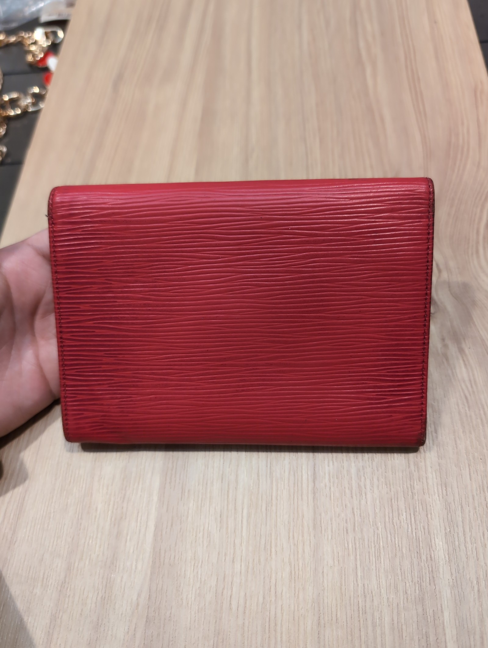 Louis Vuitton Red Epi Wallet