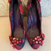 Vintage Tory Burch blossom wedges
