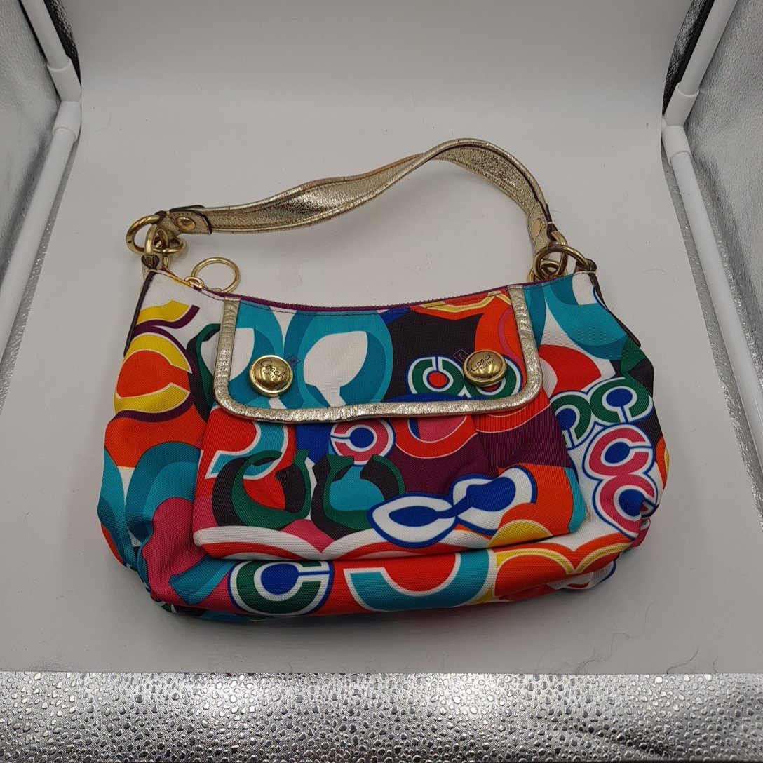 バッグ Coach Daisy Madras Poppy Pocket Shoulder s-l400.jpg