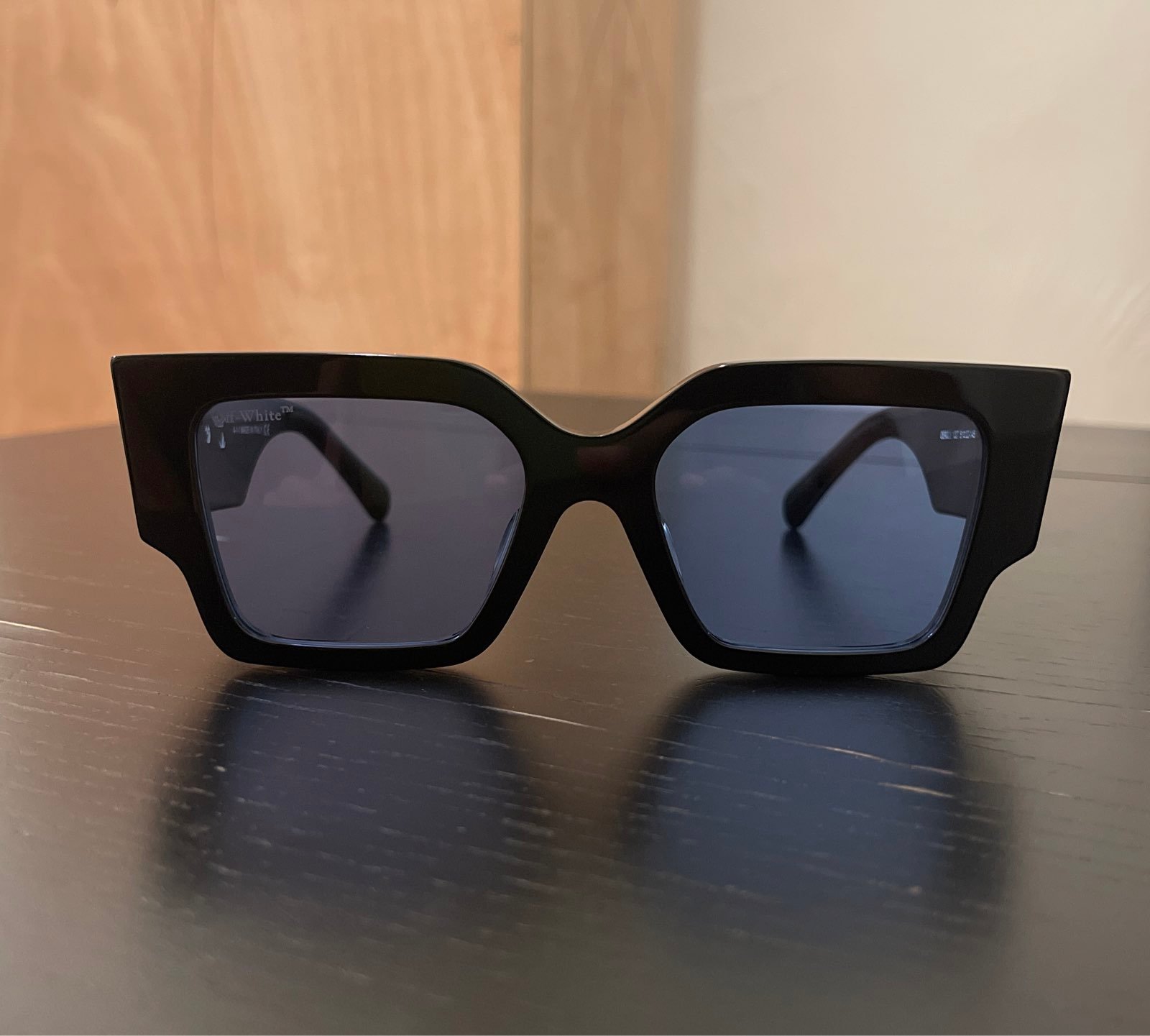 Off-White Virgil Abloh Catalina sunglasses, black/blue shops