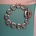 Tiffany Sterling Square Box Cushion Link Toggle 61/2 Bracelet