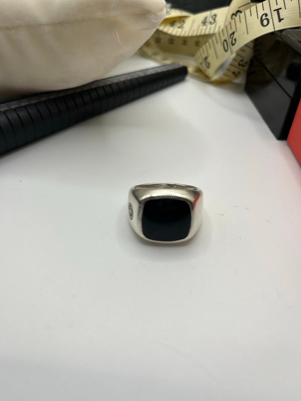 David Yurman Sterling Silver 925 Black Onyx Men’s Unisex Ring