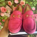 Gucci Pink Jordaan Loafers