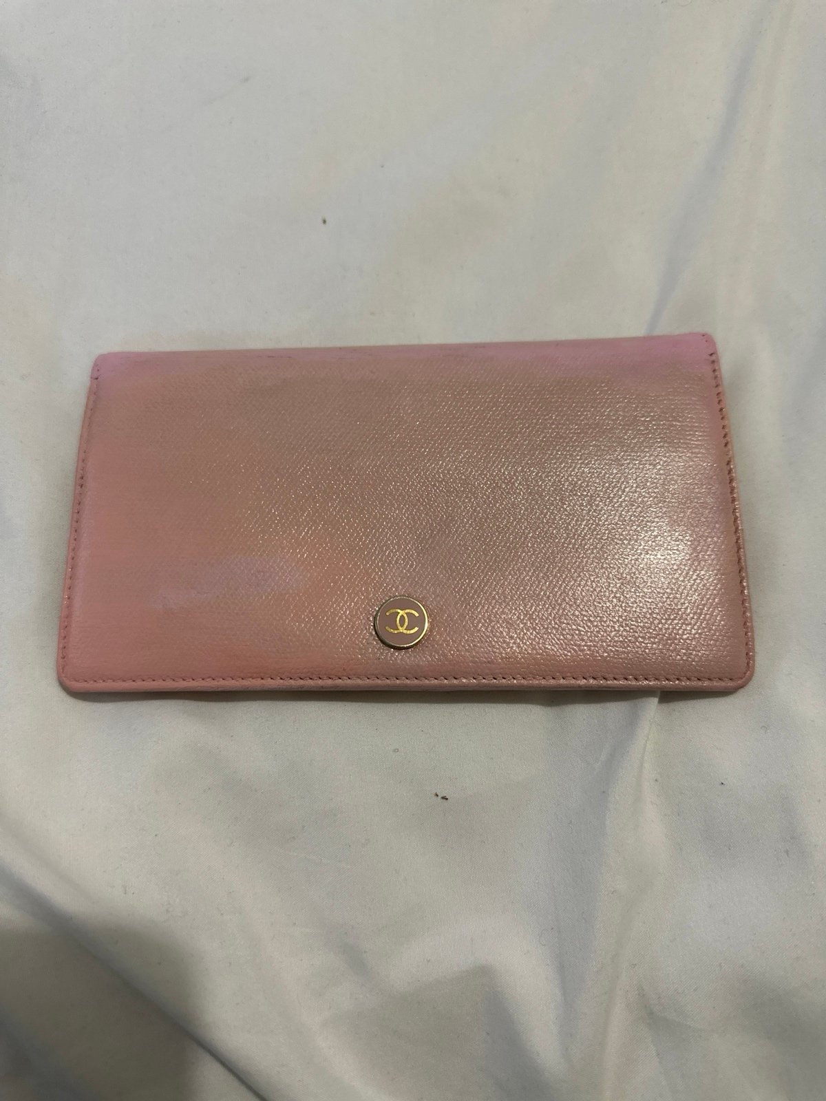 Chanel pink long Wallet