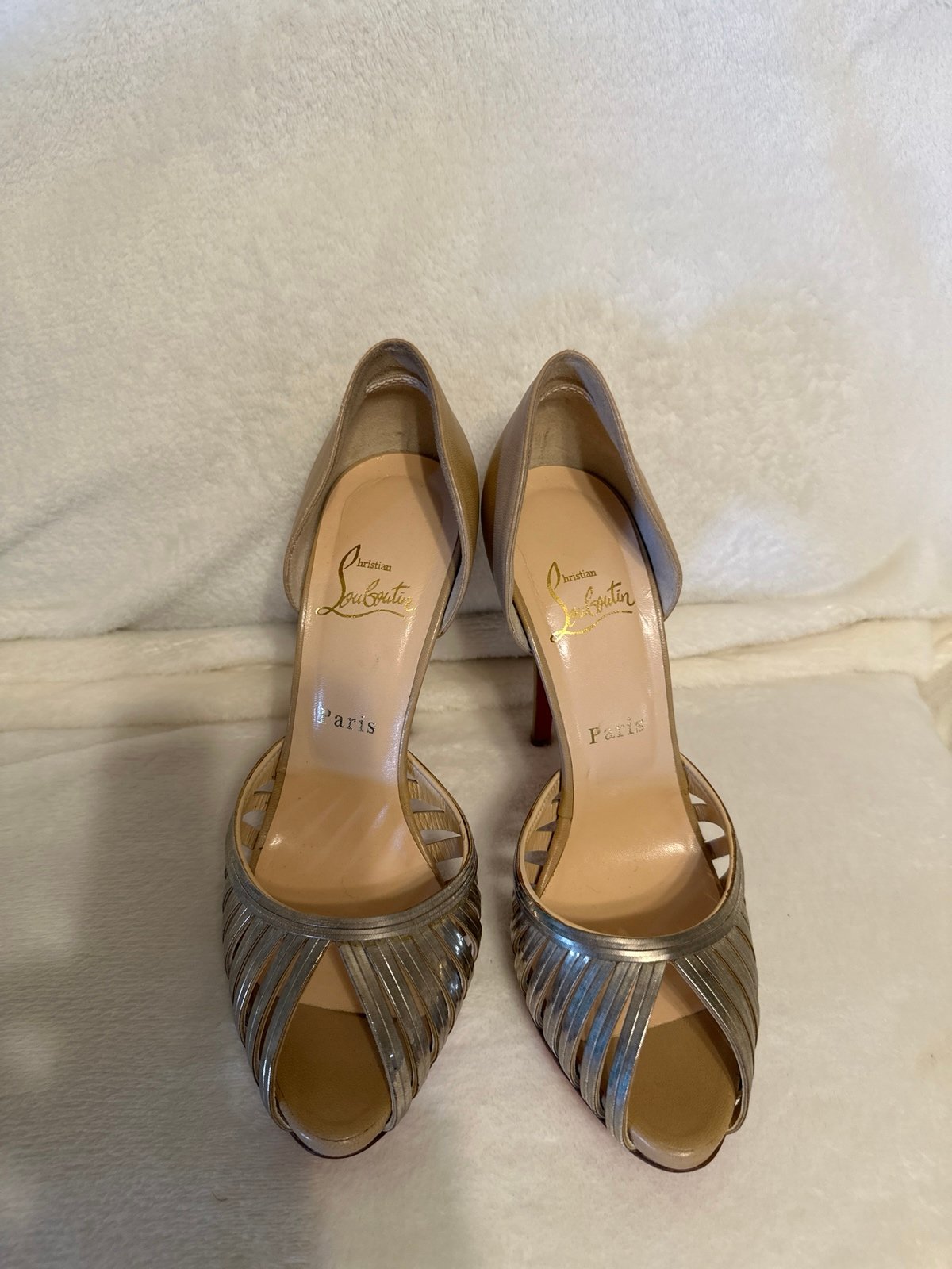 Christian Louboutin shoes leather shoes. Hardly worn. Sold as is. In very good