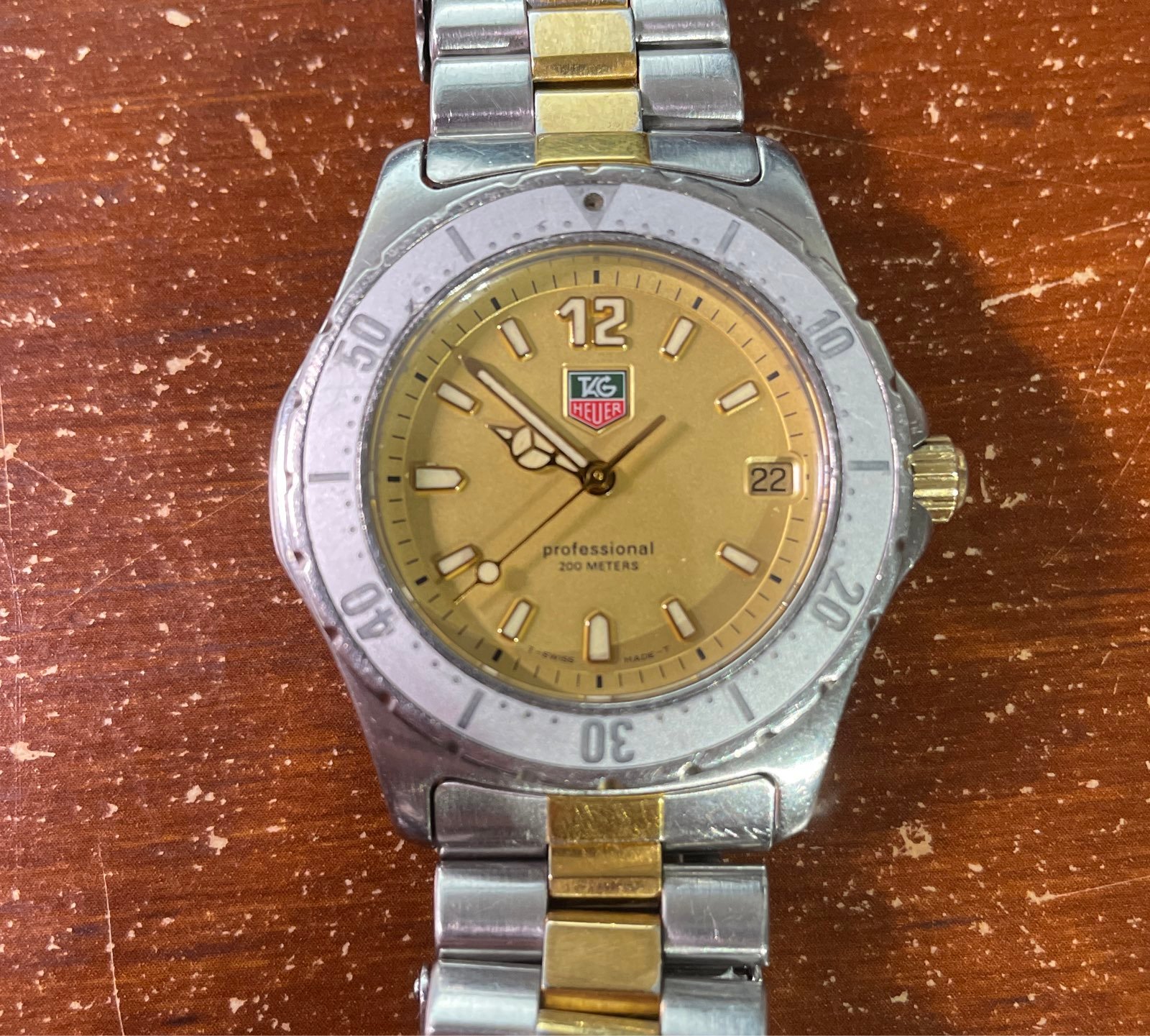 TAG Heuer shops Professional 2000 Vintage Watch Mens