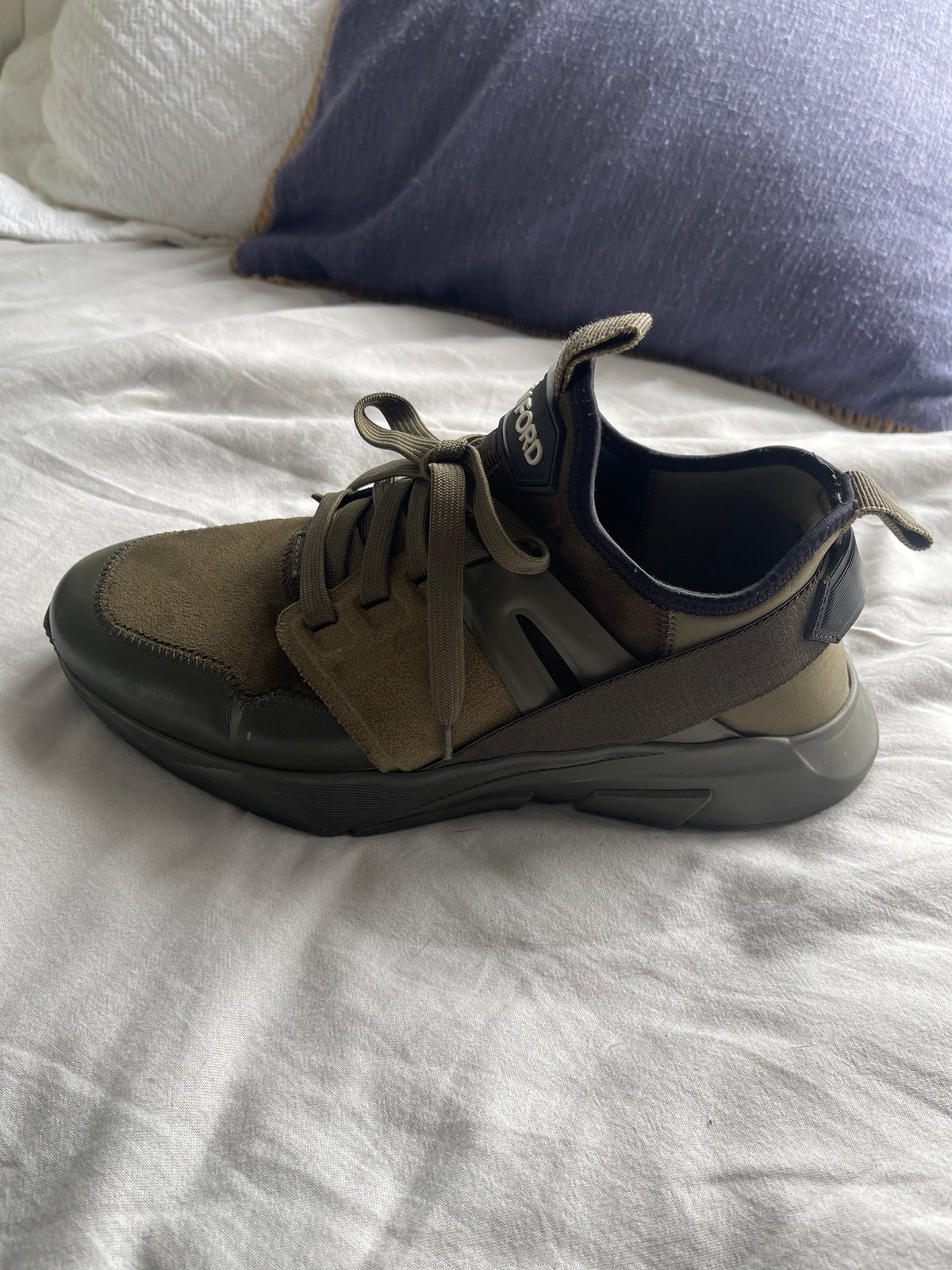 【関税＆送料込み】Tom Ford Neoprene And Suede Jago Sneaker Tom Ford Suede And Neoprene Jago Sneaker