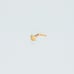Solid 14kt gold heart nose piercing New