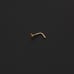 Solid 14kt gold heart nose piercing New