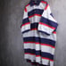 Vintage 90's Polo Ralph Lauren Striped M Embroidered Short Sleeve White Navy