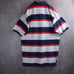 Vintage 90's Polo Ralph Lauren Striped M Embroidered Short Sleeve White Navy