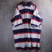 Vintage 90's Polo Ralph Lauren Striped M Embroidered Short Sleeve White Navy