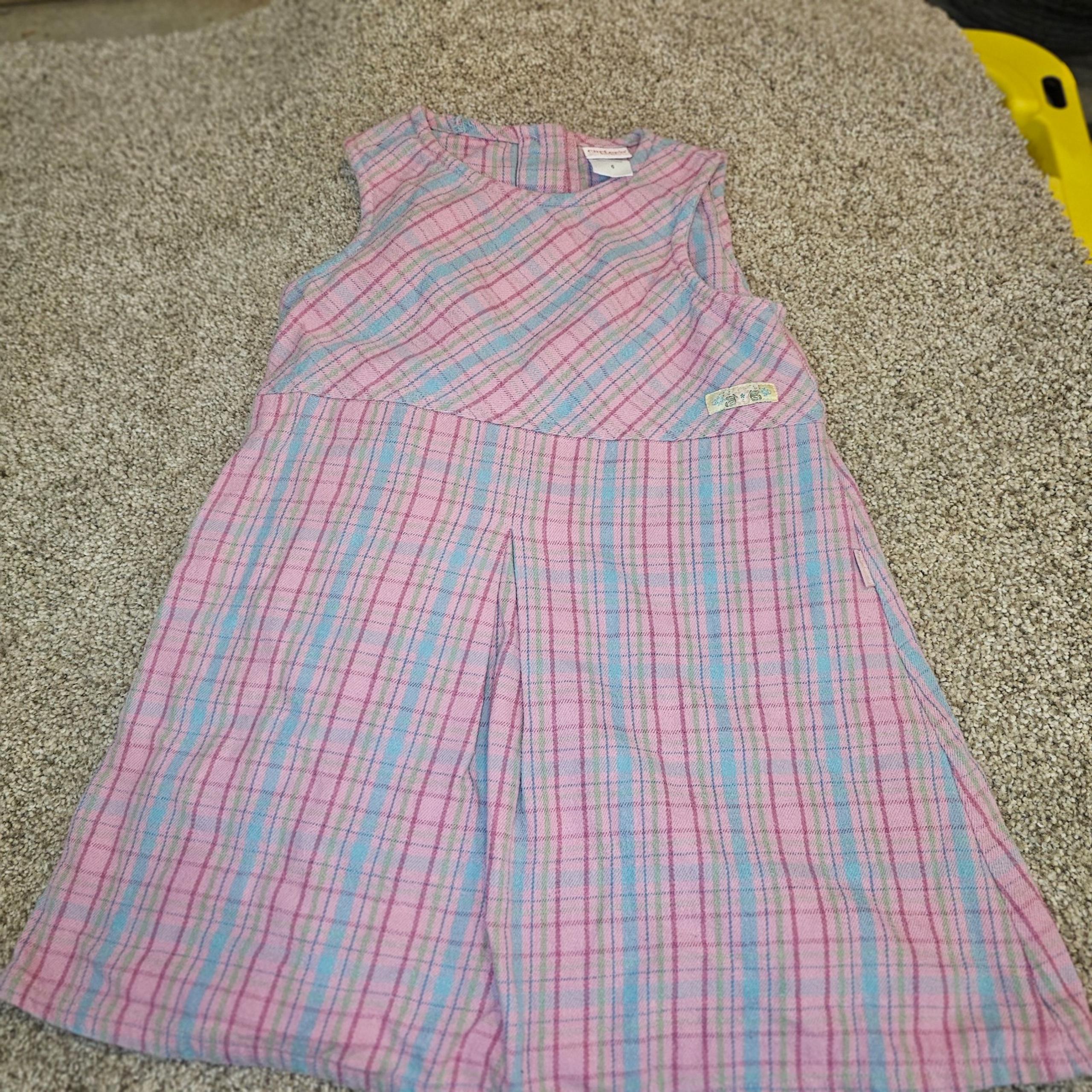 Pink plaid size 6 vtg carters
