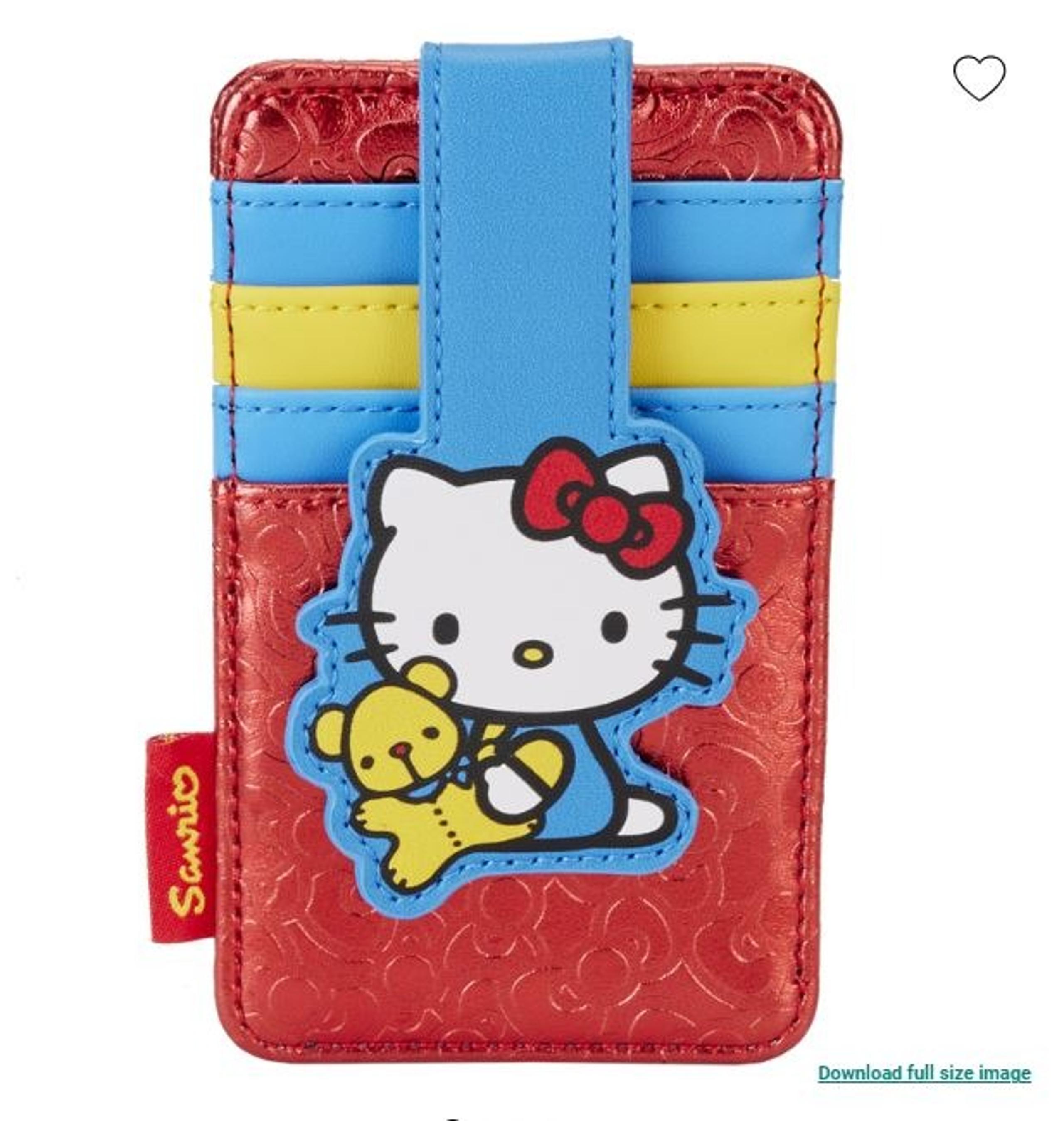 Loungefly Sanrio Hello Kitty 50th Anniversary Metallic Card Holder (NEW)