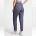 Athleta Brooklyn Textured Ankle Pants Blue Leopard Print size 4