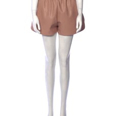 Stella McCartney faux leather mini shorts