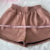 Stella McCartney faux leather mini shorts