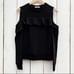A.L.C. Lindsey Ruffle Cold Shoulder Top Black Women’s 0
