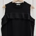 A.L.C. Lindsey Ruffle Cold Shoulder Top Black Women’s 0