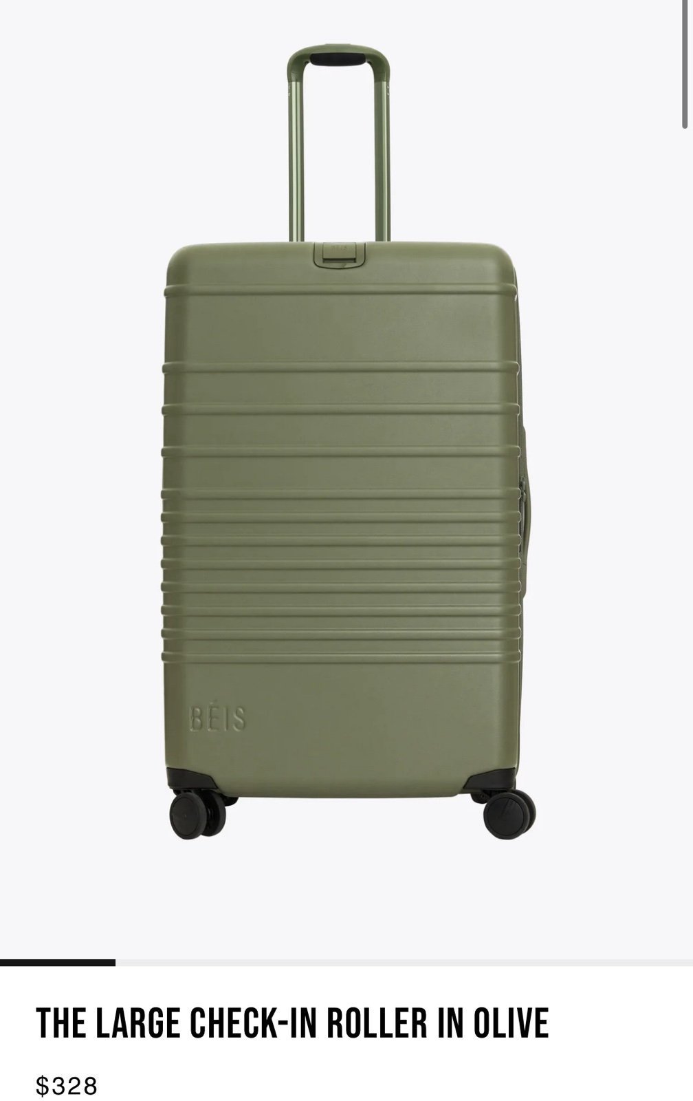 Beis Travel luggage set 1 check in and 1 carry on