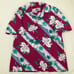 Vintage 70s Hilo Hattie's Mens Large Pink Floral Cotton Hawaiian Button Up Shirt