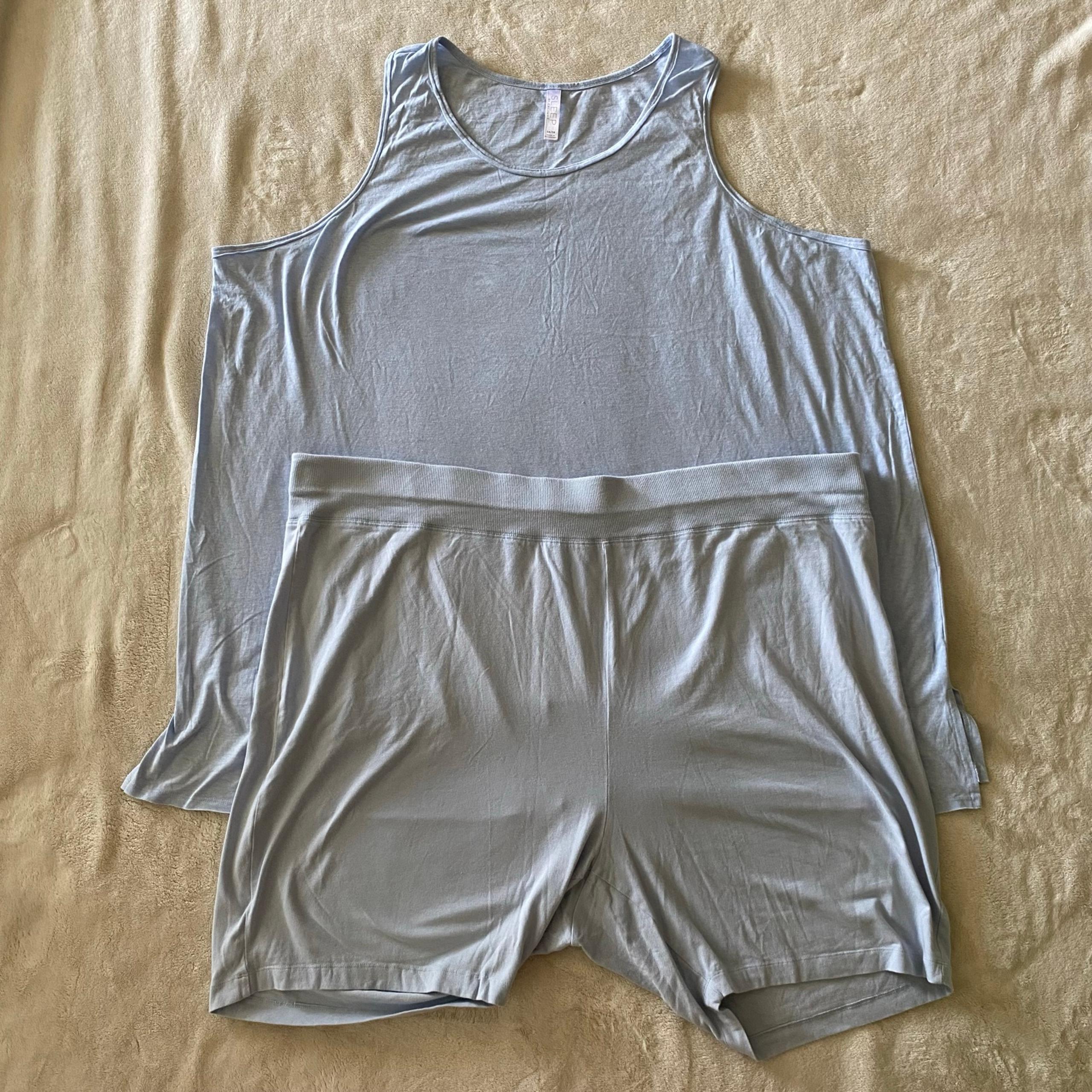 Cacique Women’s Light Blue Pajama Tank & Shorts Set 34/36 NWOT
