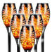 LED Solar Torch Lights With Flickering Flame For Garden, Corner, Decor