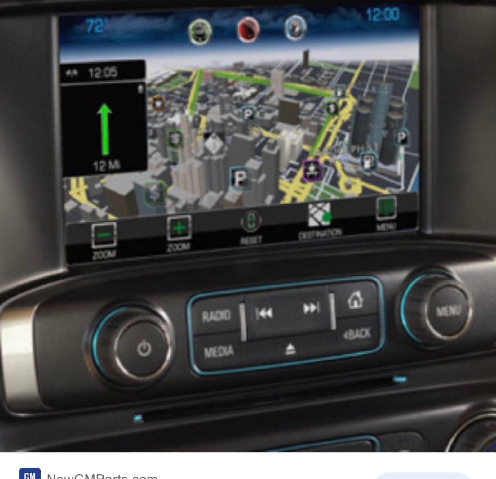 Factory GM accessory navigation upgrade 2017