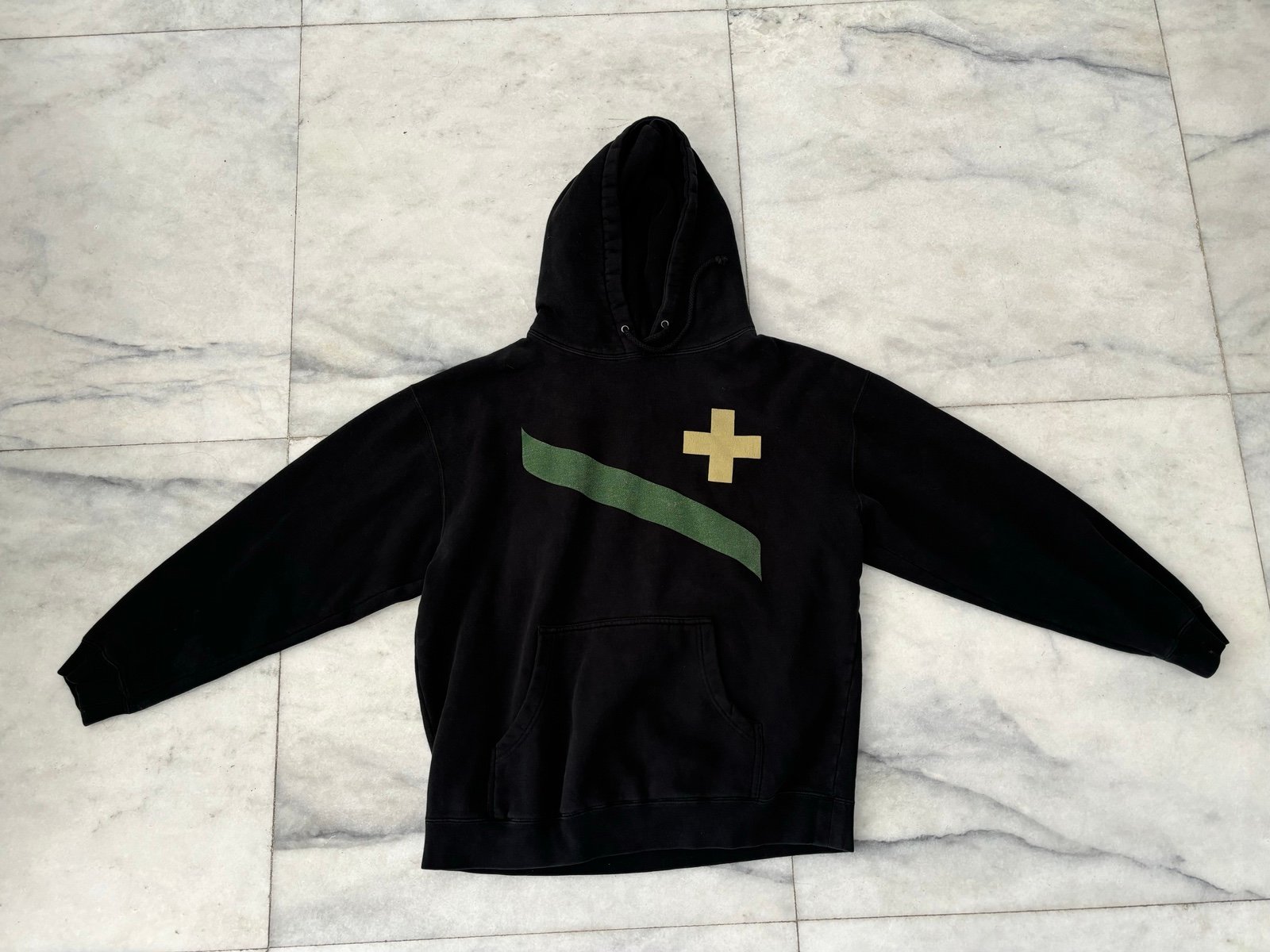 Y2K Oakley Hoodie Infinite Hero Common Thread Skater Gorpcore Black Mens Large