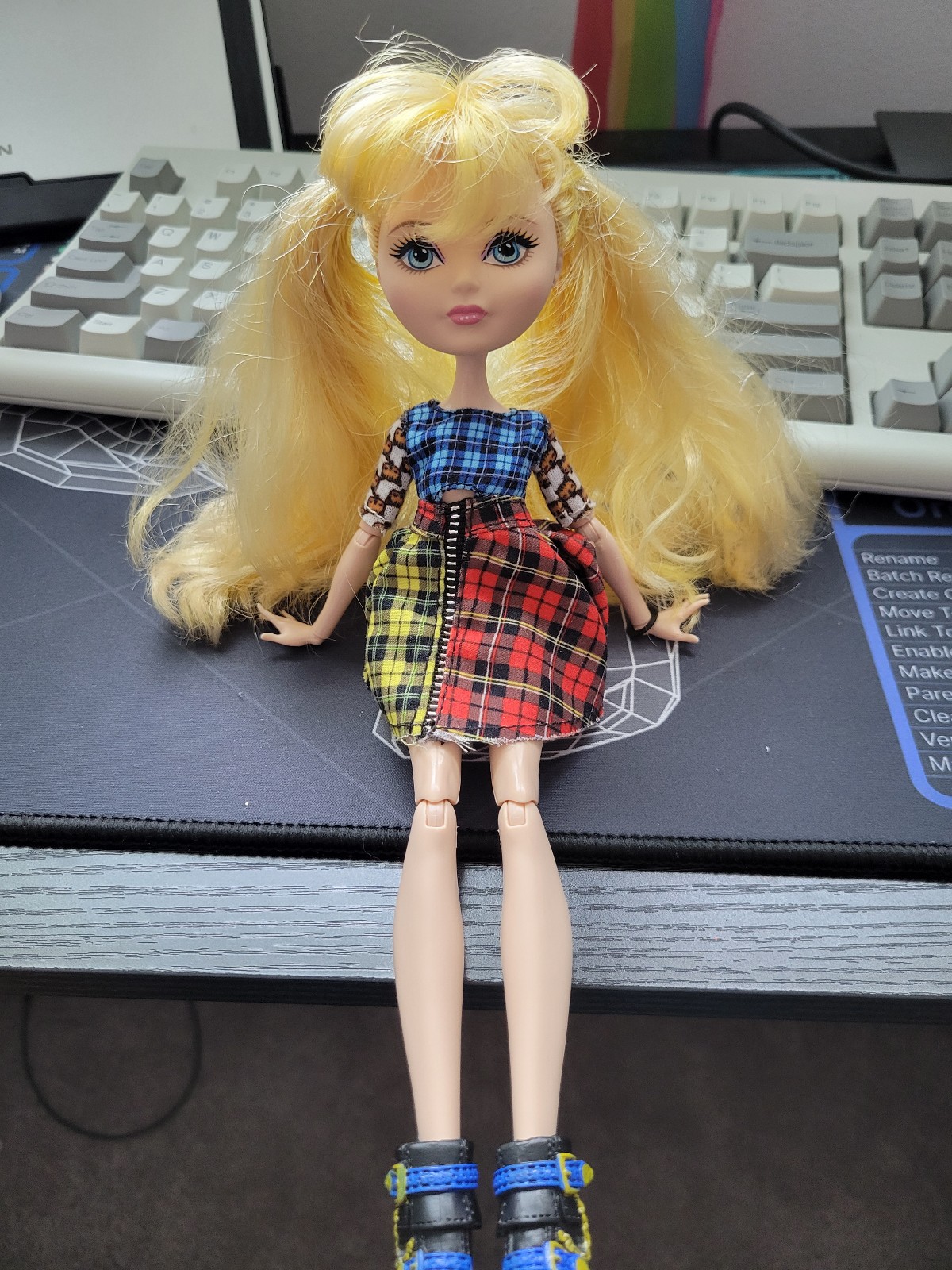 Blondie Lockes doll with Bratz dress and Monster High shoes