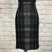 DVF Panel Marta Pencil Skirt in Wavy Check Print