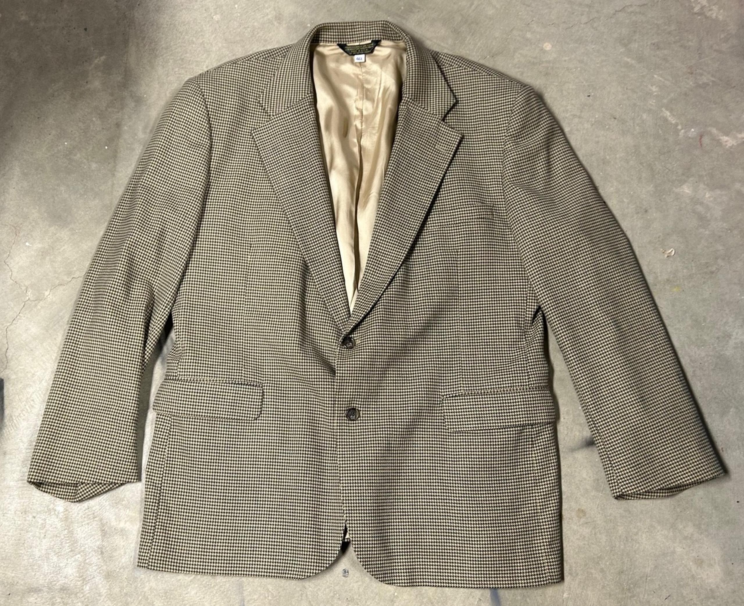 LL Bean Houndstooth Blazer Sport Coat Size 46L