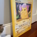 Giant Pokémon card on canvas art