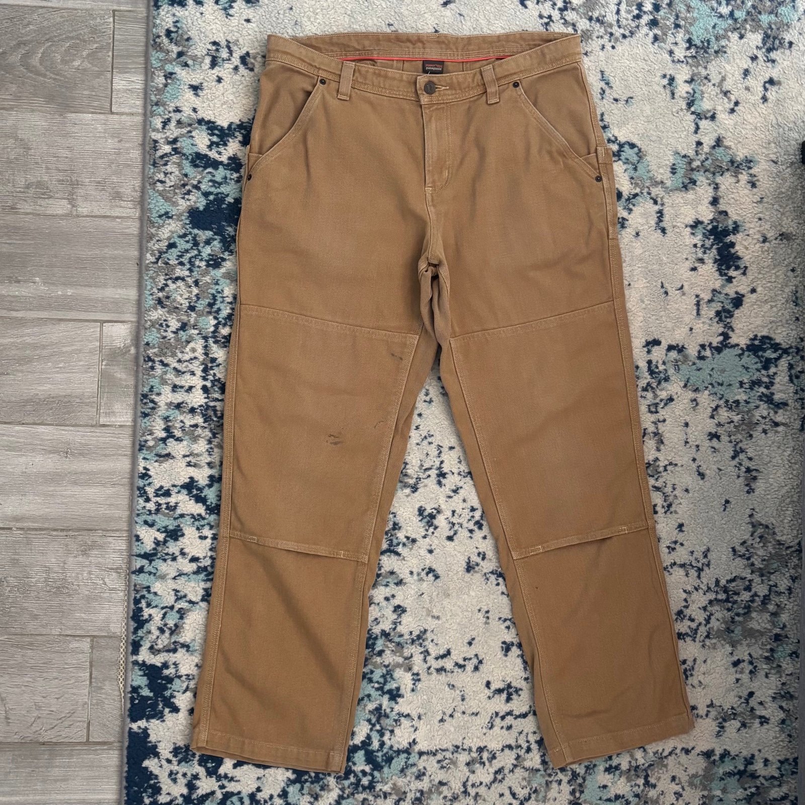 Vintage Patagonia Hemp Double Knee Double Buckle Pants Womens 14