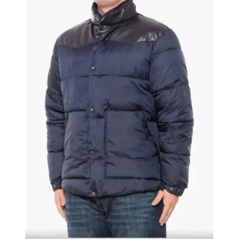 LUCKY BRAND Men's Full Zip Heavyweight Puffer Jacket X-Large Navy Blue New