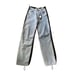 ESPARANTO Colour Block Acid Wash Women Boyfriend Jeans From European Designer