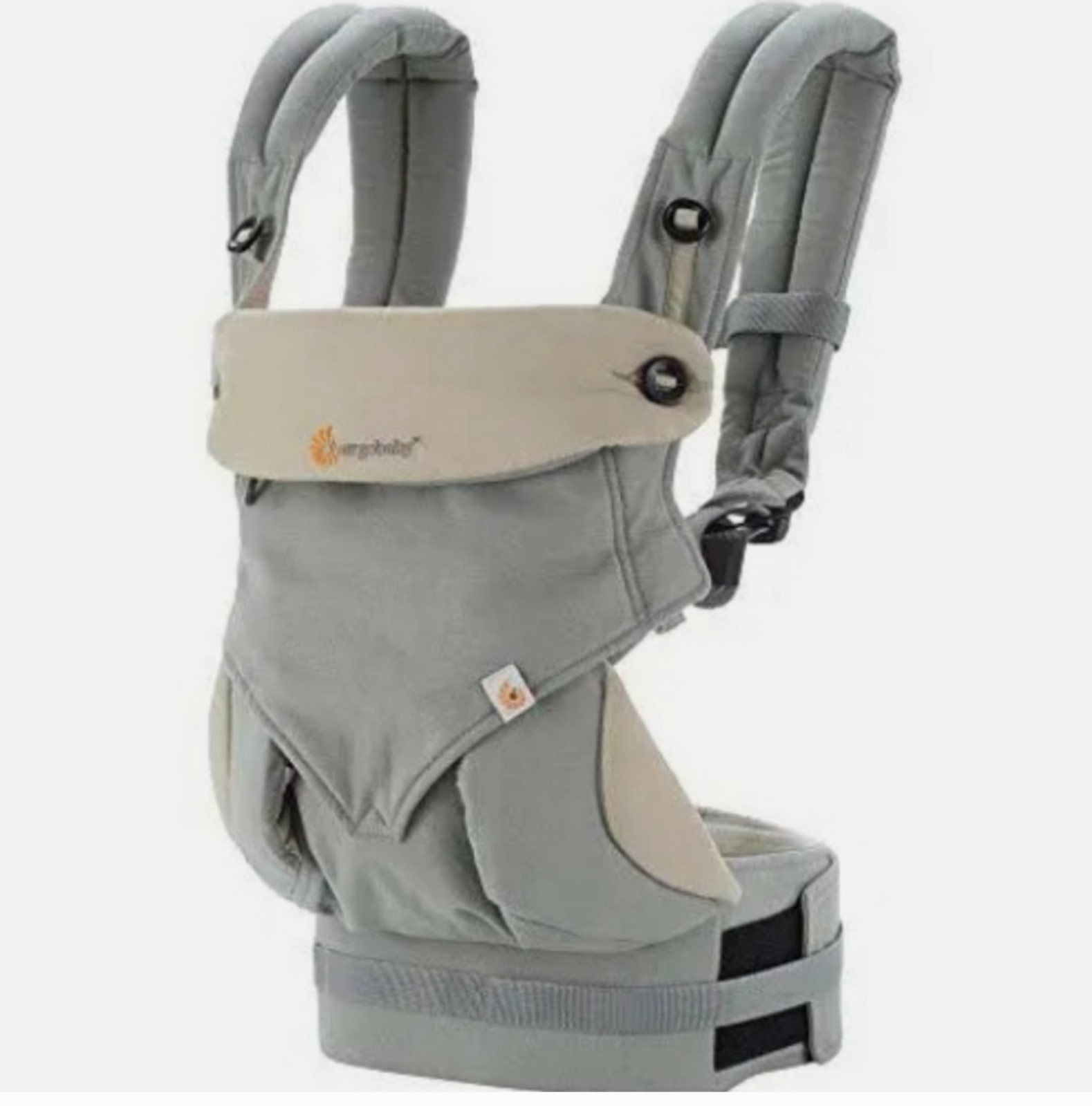 Ergobaby Four Position 360 Baby Carrier Gray Tan Newborn-45 Lbs BC360GRYTAUINL