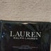 Lauren Ralph Lauren Spencer Border Sateen KING Pillow Sham White SAGE 135 NWT