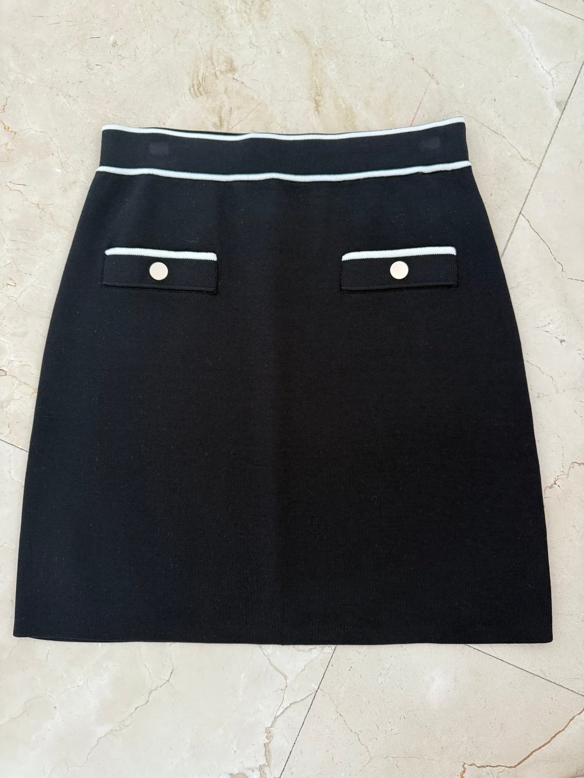 Claudie pierrot knitted skirt black size 2