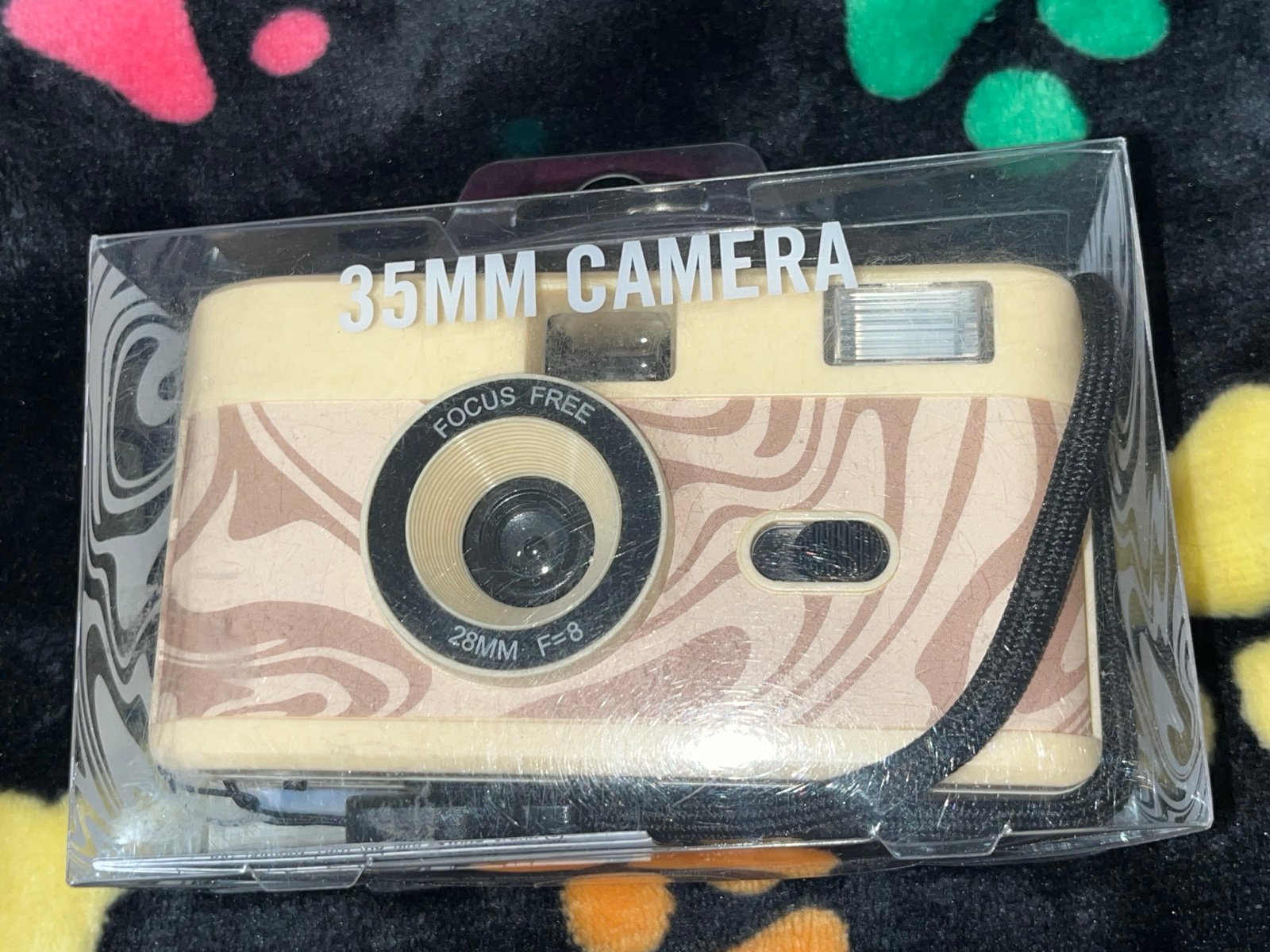 Urban Outfitters Beige Zebra Print 35mm FlashCamera NEW NWT NIB