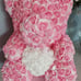 Pink And White Rose Bear Valentines Day