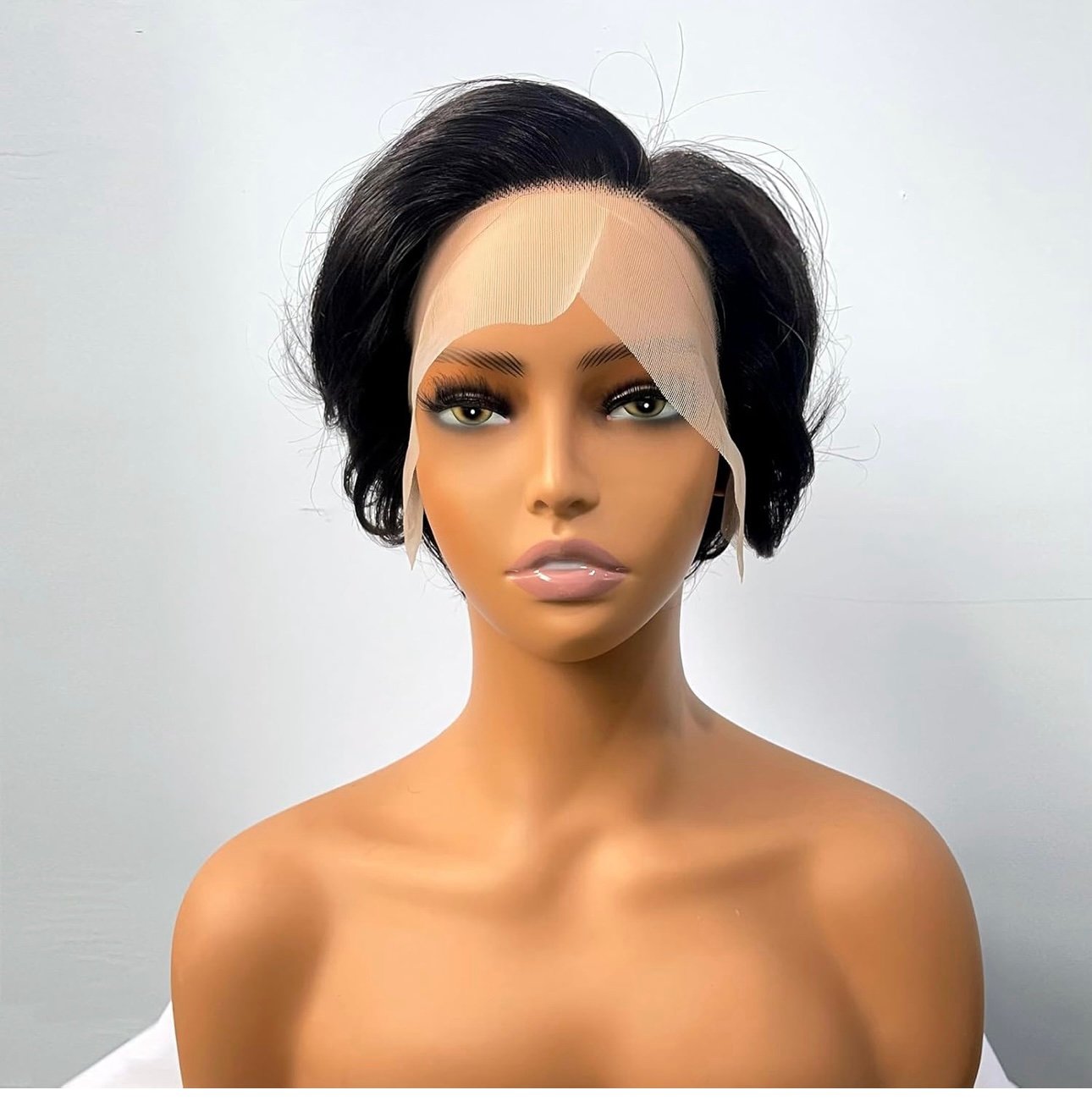 Human Hair 13x4 Lace Front Wigs 8 inch Short Pixie Cut Glueless Human Hair Wig