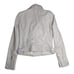 Dylan Gray Women's Dove Gray Genuine Leather Full Zip Moto Biker Jacket S